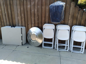 White Folding Plastic Chairs *RENTALS*