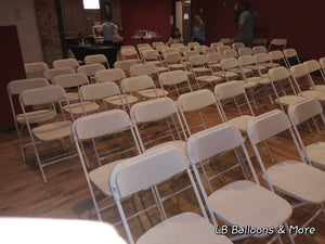 White Folding Plastic Chairs *RENTALS*