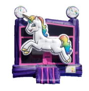 3D Unicorn Bounce House